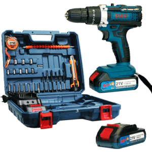 دریل شارژی 21 ولت لیتیوم چکشی دو باطری پی ای پی مدل PAP CID-2126